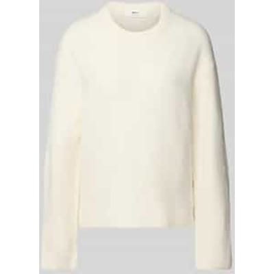 Oversized gebreide pullover met linnen