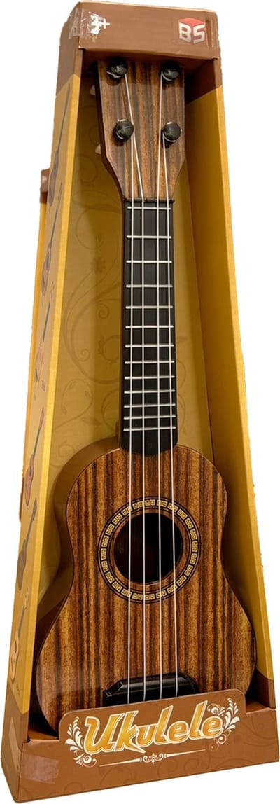 Zoem - Kindergitaar bruin - Ukulele - Speelgoed - Muziek - Speelgoedgitaar - Muziekinstrument - Cadeau