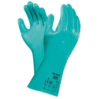 1 paar - Werkhandschoenen PSP 32-310 Corium Tropic, Nappaleer, Blauw / Grijs, maat 07 / S