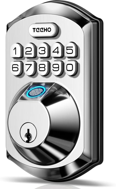 Vingerafdrukdeurslot - Keyless Toegangsdeurslot met Elektronisch Toetsenbord - Slimme Deursloten voor Voordeuren