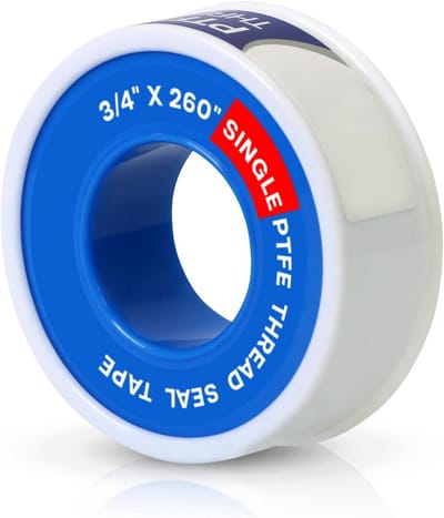 PTFE Draad Seal Tape voor Loodgieterswerk 3/4 Inch x 260 Inch Enkel Wit