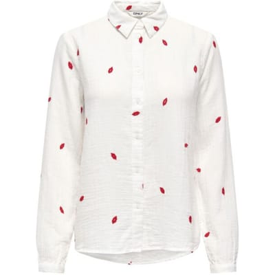 ONLY - ONLNOELLA-MIA L/S KISS SHIRT WVN CS - Meisjes - Blouses