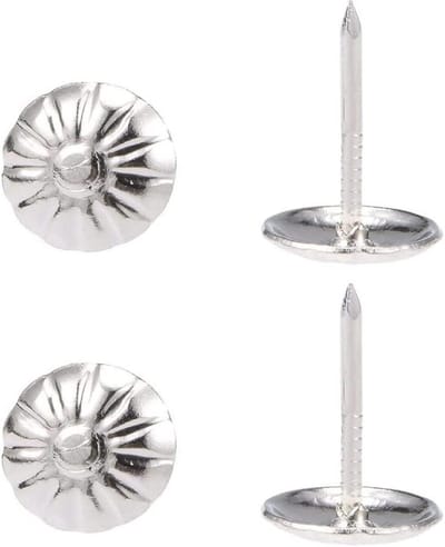 Bekleding Tacks - Meubelspijkers Nagels - Meubels Decoreren - Antiek Madeliefjespatroon - 120 stuks - Zilver