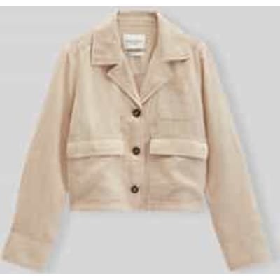 relaxed fit korte blazer van puur linnen