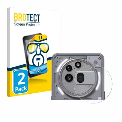 BROTECT - Screenprotector voor Nothing Phone (3a) Pro (ALLEEN Camera Lens) - Folie Beschermfolie transparant 2 Stuks
