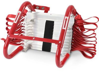 Vluchtladder, 4,5meter aluminium, reddingsladder - brandladder - brandvluchtladder - EN1147 goedgekeurd - Tot 450kg