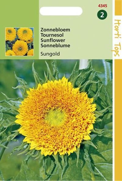 Hortitops Zaden - Helianthus Annuus Sungold Dubbelbl. Hoog