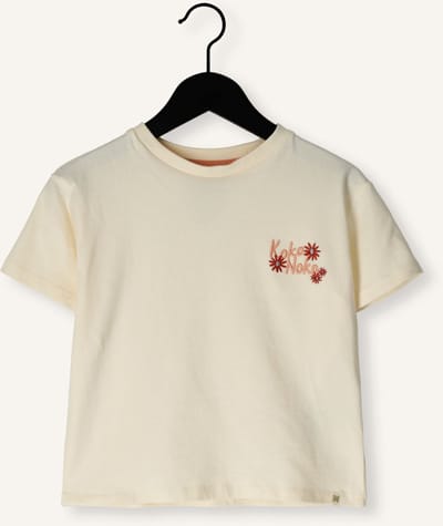 Koko Noko N58920 Tops & T-shirts Meisjes - Shirt - Ecru - Maat 80