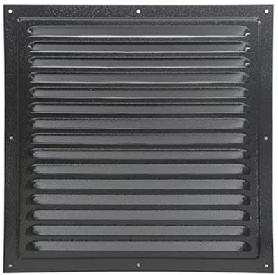 Metaal ventilatierooster 30x30 cm - Zwart - Ideaal voor binnen en buiten