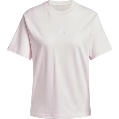Adidas Sportswear Essentials 3-Stripes Katoenen T-Shirt - Dames - Roze