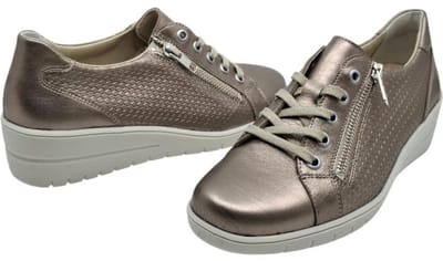 Solidus Helia akoya champagne | dames veterschoen 25021