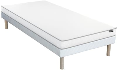 Vente-unique Set 90 x 190 cm bedbodem + schuimmatras 12 cm dik - ASTYANAX van YSMÉE L 190 cm x H 30 cm x D 90 cm