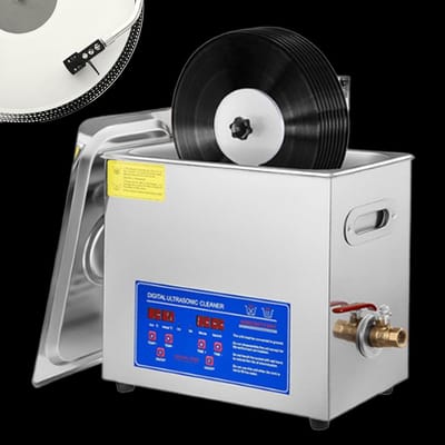 Ultrasoon Reiniger - Vinyl Reiniger - Platen Schoonmaken - 40 kHz Diepe Reiniging - 65L Capaciteit - Zilver