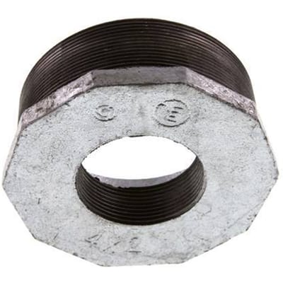 R 4'' x Rp 2'' M/F Verzinkt Gietijzeren Verloopring 25 Bar - FL2S-MF-IZ-400R-200R