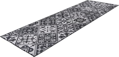 Lalee Luna keuken loper met antislip rug keuken tapijt wasmachine wasbaar 60x180 cm grijs zilver KITCHEN