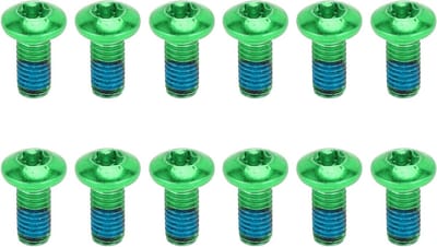 Set van 12 Stuks Fiets Remschijf Schroeven M5x10mm - Geschikt voor Mountainbikes en Racefietsen, Duurzaam en Lichtgewicht