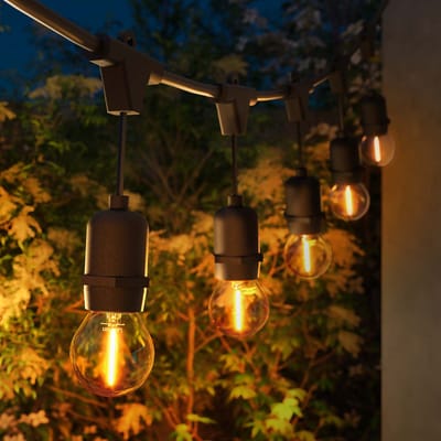 Ledvion - Prikkabel Lichtsnoer Buiten 10M - E27 Fitting - Koppelbaar - Incl. Stekker - Tuinverlichting