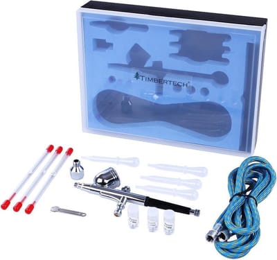 Timbertech ABPST01 Airbrush-set met adapter, slang, sproeiers en naalden