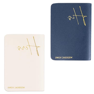 2 Stuks Huwelijksbelofte Boeken voor Hem en Haar, Huwelijksdag Dagboek, Officiant Notities, 12 Bladzijden per Boek