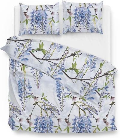 Zo! Home Kalili Dekbedovertrek - Lits-jumeaux - 240x200/220 cm - Blue