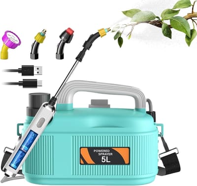 Elektrische Sproeier - Plantenspuit Batterij - Moeiteloos Tuinieren - Lekvrije Afdichting - 511 Liter Capaciteit - Wit