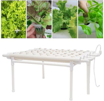 NordHaus Hydrocultuur Kweekkit - NFT Kweeksysteem - Verticale Groenteplanter - 36 Plantenplaatsen - PVC-U 100 x 50 x 30 cm