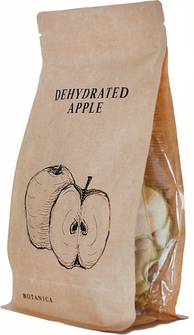 BOTANICA Gedroogde Appel Schijfjes 80 g – 100% natuurlijk - Garnering voor Gin Tonic, Cocktails & Desserts – Premium gedroogd fruit van Belgisch Bedrijf