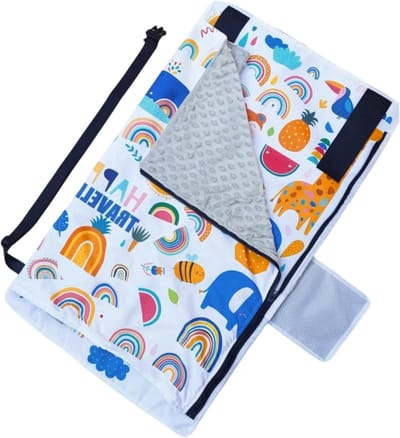 Vliegtuig Bed Peuter - Reis Hangmat - Comfortabel Reizen - Lichtgewicht Opvouwbaar - 44x79 cm - Wit
