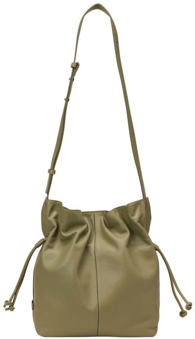 Marc O'Polo Leren schoudertas Sienna Hobo Bag Pure Sage kaki
