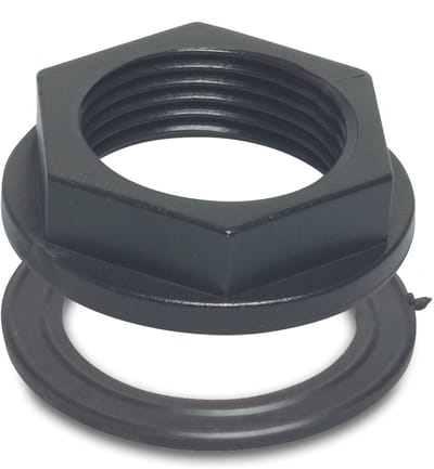 Deltafix opsluitwartel + afdichting zwart 1/2 inch 1 st.
