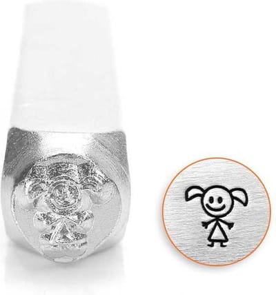 Slagstempel Stokfiguur dochter | Hoogte 6mm