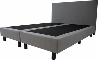 Boxspring Basic  2-persoons 140x200 cm Grijs stof