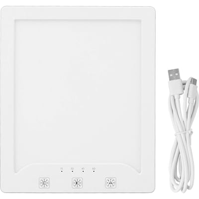 UV-vrij LED-licht Fysiotherapie Lamp Gesimuleerd Zonlicht USB UV-vrije Zonlamp met 10000lx 3 Kleuren