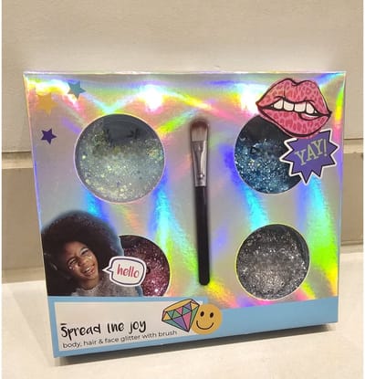 Glitter Set – Vegan Body, Face & Hair Glitter met Kwast geschikt voor gezicht lichaam en haar