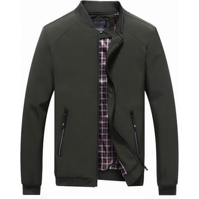 Casual Jas Heren Grote Maat Los en Comfortabel Heren Opstaande Kraag Zakelijk Slimme Jas 6XL black