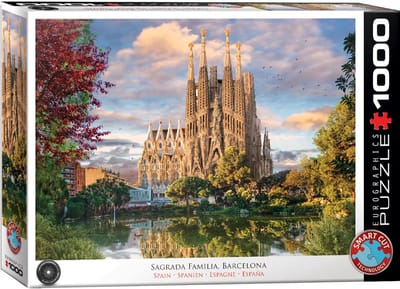 Eurographics - Sagrada Família, Barcelona, Spanje - 1000 stukjes - 68×48cm - HDR Fotografie Legpuzzel