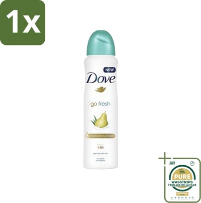1 x Dove - Deodorant - Spray Go Fresh Pear & Aloe - Frisse en verzorgende geur - 250 ml- Dove Deodorant Spray - Anti-transpirant Spray - Frisse Geur - Peer En Aloë Vera - Oksel Verzorging