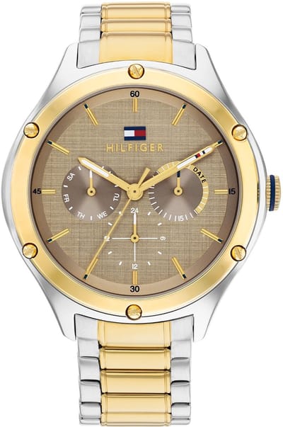 Tommy Hilfiger TH1782658 Lexi Dames Horloge - Mineraalglas - Staal - Zilverkleurig - 40 mm breed - Quartz - Vouw/Vlindersluiting - 3 ATM (spatwater)