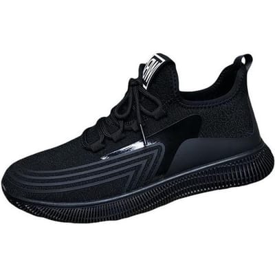 Baskets Légères pour Hommes Mode Chaussures Décontractées pour Hommes Chaussures Respirantes pour Hommes Baskets de Marche Chaussures de Tennis pour Hommes Chaussures de Créateur pour Hommes 43 noir