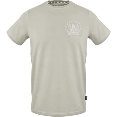 Aquascutum Effen Heren Logo T-Shirt (Grijs)