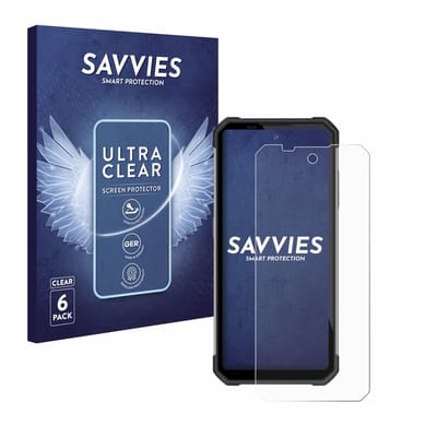 Savvies - Screenprotector voor Oukitel WP17 - Folie Beschermfolie transparant 6 Stuks