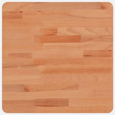 Vierkant Tafelblad Massief Beukenhout 40x40 cm Vervanging voor Eetkamer of Salontafel