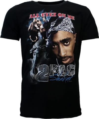 2PAC Tupac Shakur All Eyez On Me T-Shirt - Officiële Merchandise - L