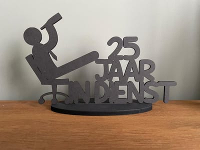 25 jaar in dienst - Man - 25 jaar jubileum cadeau - 25 jaar in dienst versieringen - Werk - Jubileum - 25 jaar in dienst versieringen - 25 jaar indienst jubileum - 25 jaar jubileum werk