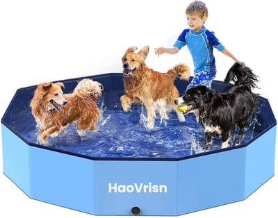 Solvix hondenzwembad - Hondenbad - PVC - Vouwbaar - Antislip - Voor Grote Honden