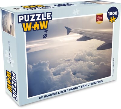 Puzzel De blauwe lucht vanuit een vliegtuig - Legpuzzel - Puzzel 1000 stukjes volwassenen