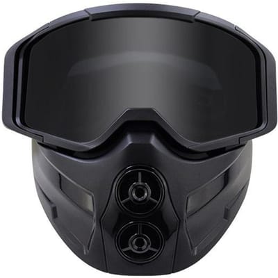 Nieuwste beschermende masker outdoor bril offroad motorfiets HD-zicht UV-bescherming draagbare bril afneembaar kleur zilveren lens heren