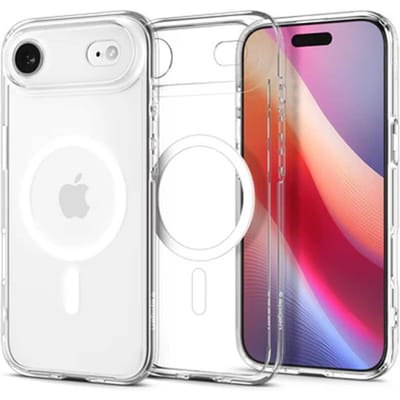Spigen Ultra Hybrid MagFit - Hoesje Geschikt voor iPhone Air - Compatibel met MagSafe / Qi2 - Back Cover Transparant Wit