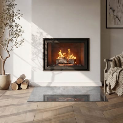 Coloray Vloerplaat Houtkachel - Vloerplaat voor Houtkachel - 100 cm x 50 cm - Vloerplaat Open Haard - Grijs Vloerplaat Kachel - Onderplaat - Plaat voor Onder Kachel - Kachel Vloerplaat - Onderplaat Voor Houtkachel