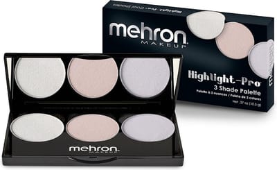 Mehron - Professional Make-up Artist - Highlighter Palet - 3-kleuren - Cool